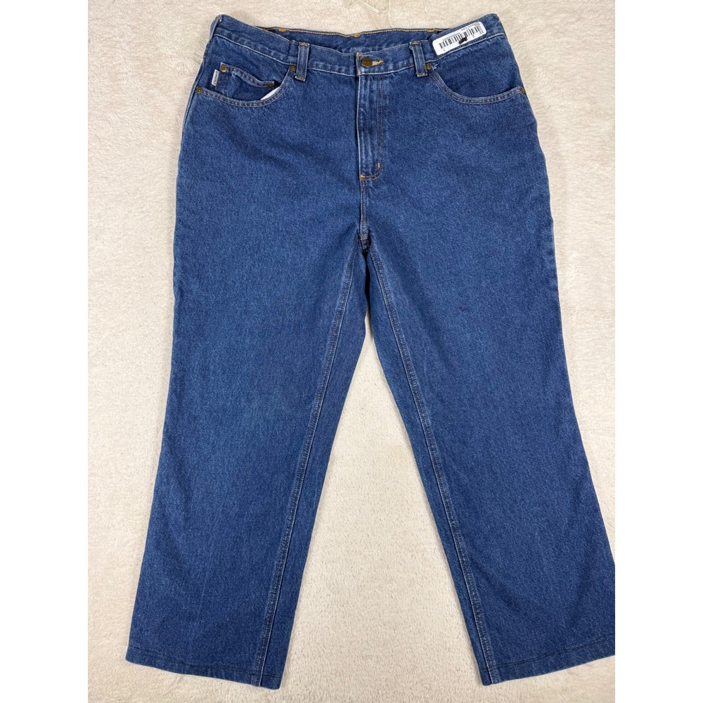 Carhartt Relaxed Fit Jeans Mens 36x30 Blue Good Denim Workwear 381-83